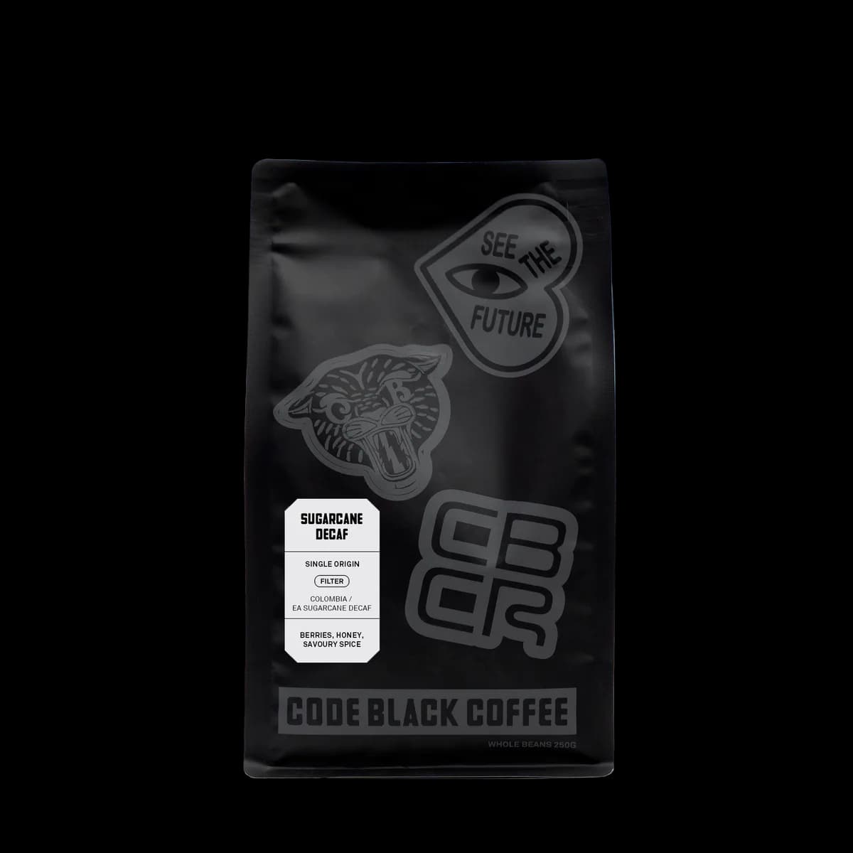 colombia la serrania sugarcane decaf filter - single origin, colombia coffee from code black
