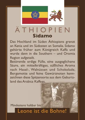 äthiopien sidamo, ethiopia coffee from leone caffè