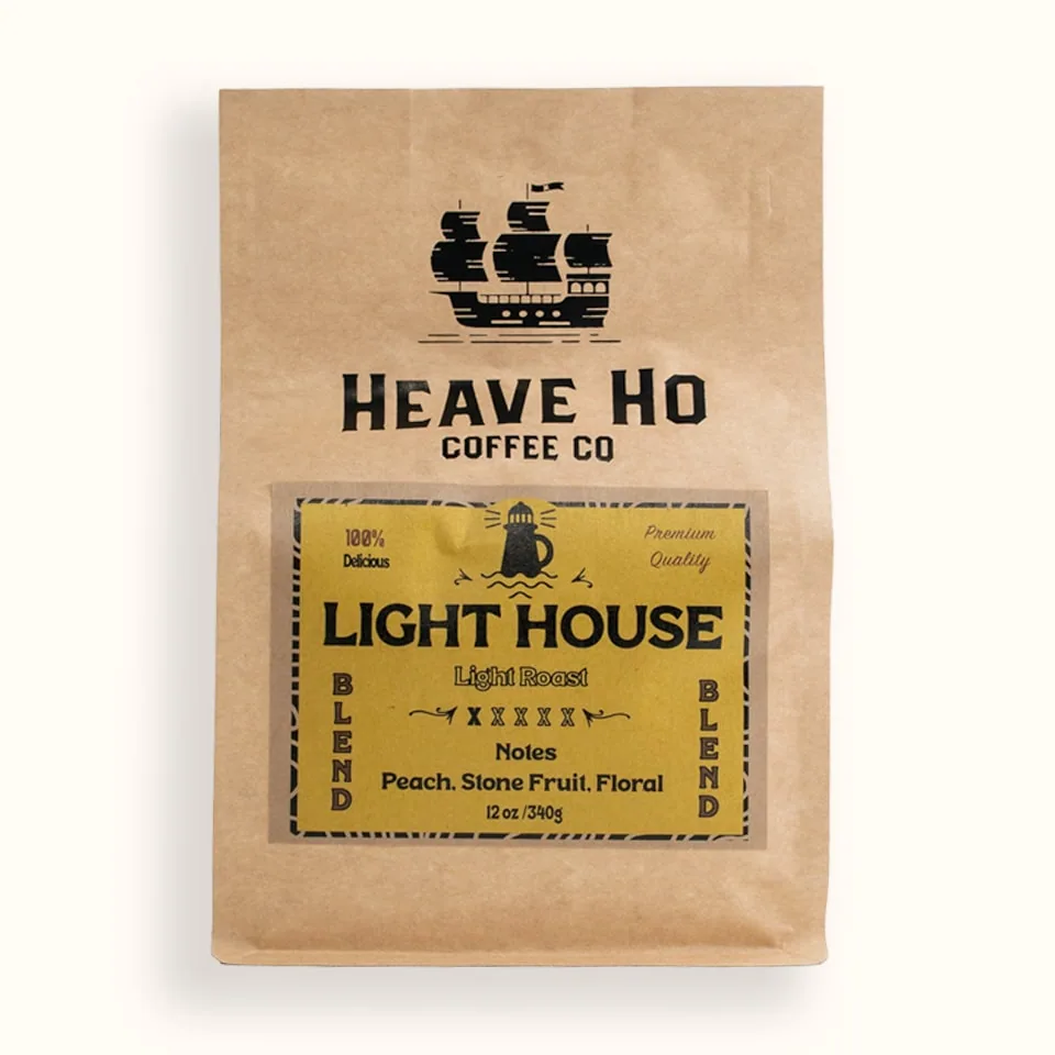 light house (light roast), ethiopia coffee from heave ho coffee co roaster