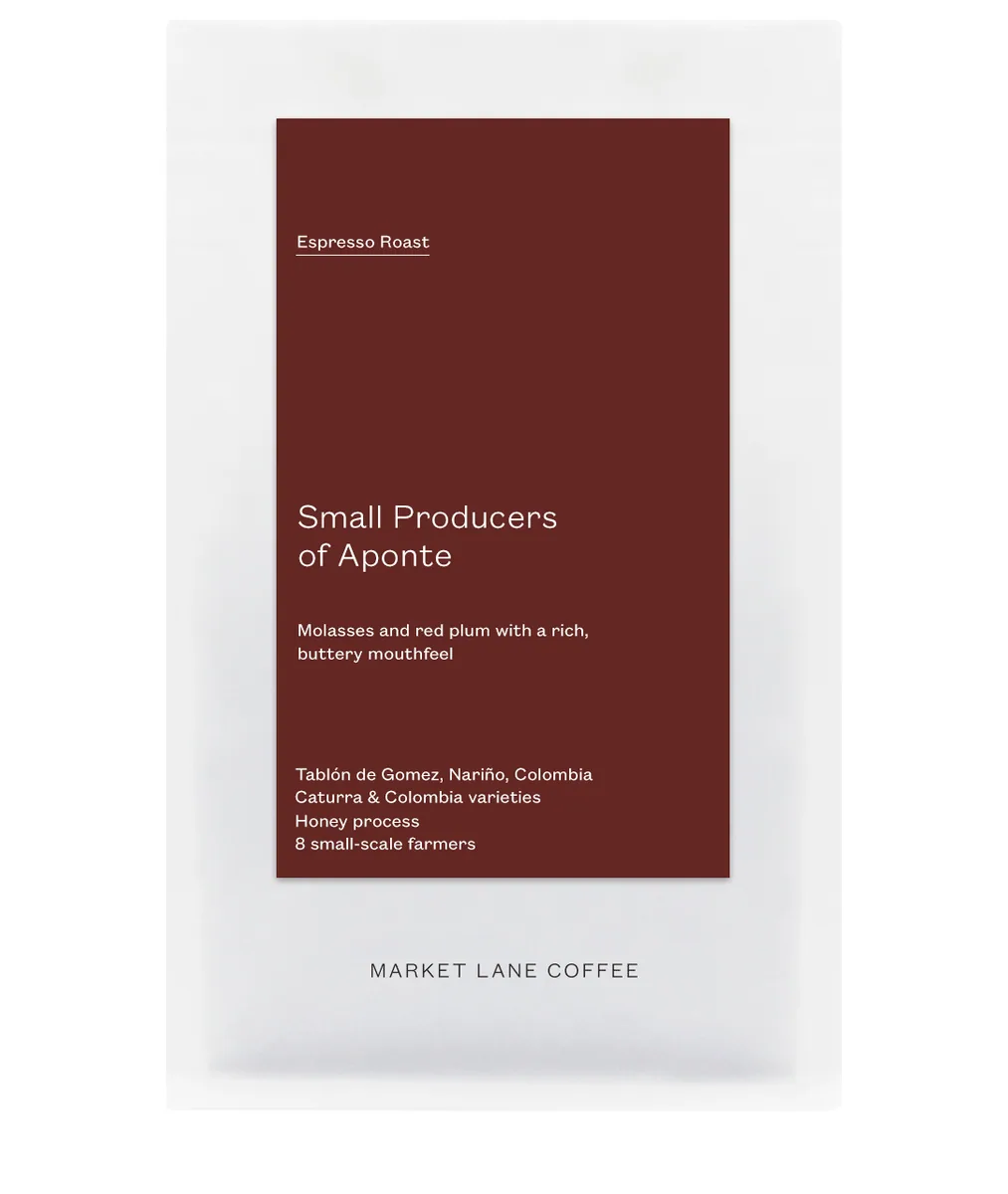 small producers of aponte, colombia coffee from market lane coffee - hq & roastery