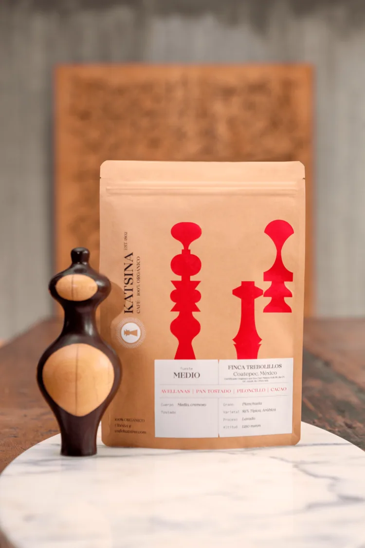 café orgánico - tueste medio 1lb (454 gr.), mexico coffee from cafe katsina | el desastre bookstore