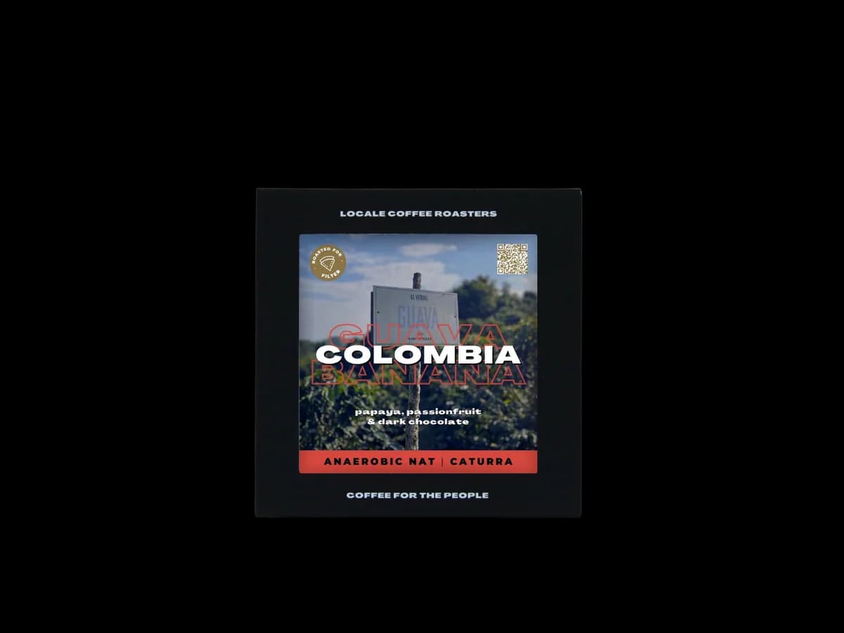 guava banana: colombia, colombia coffee from locale coffee roasters wa