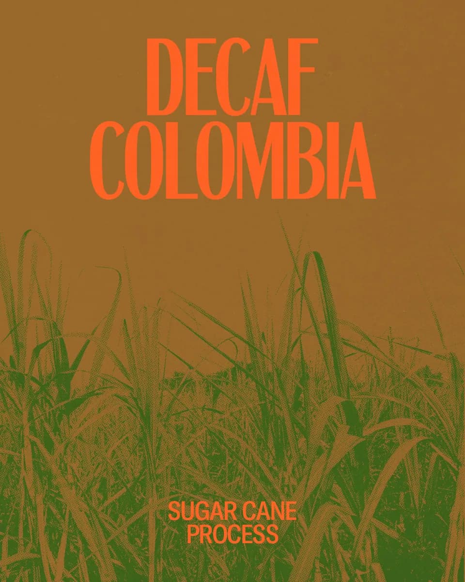 decaf, colombia coffee from red bank coffee roasters
