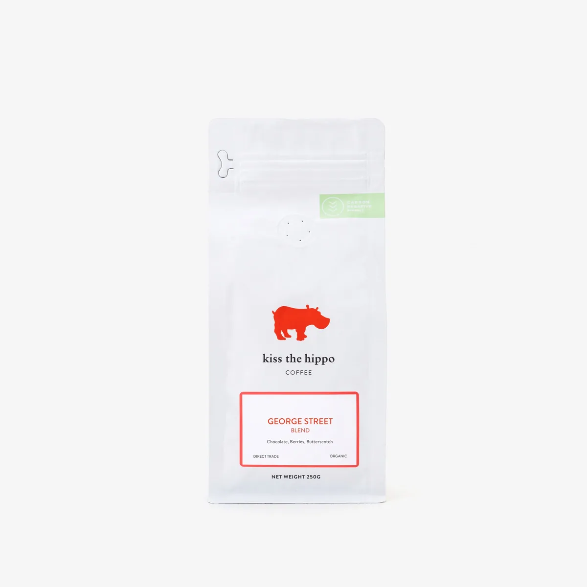 george street blend, ethiopia + peru coffee from kiss the hippo roastery limited