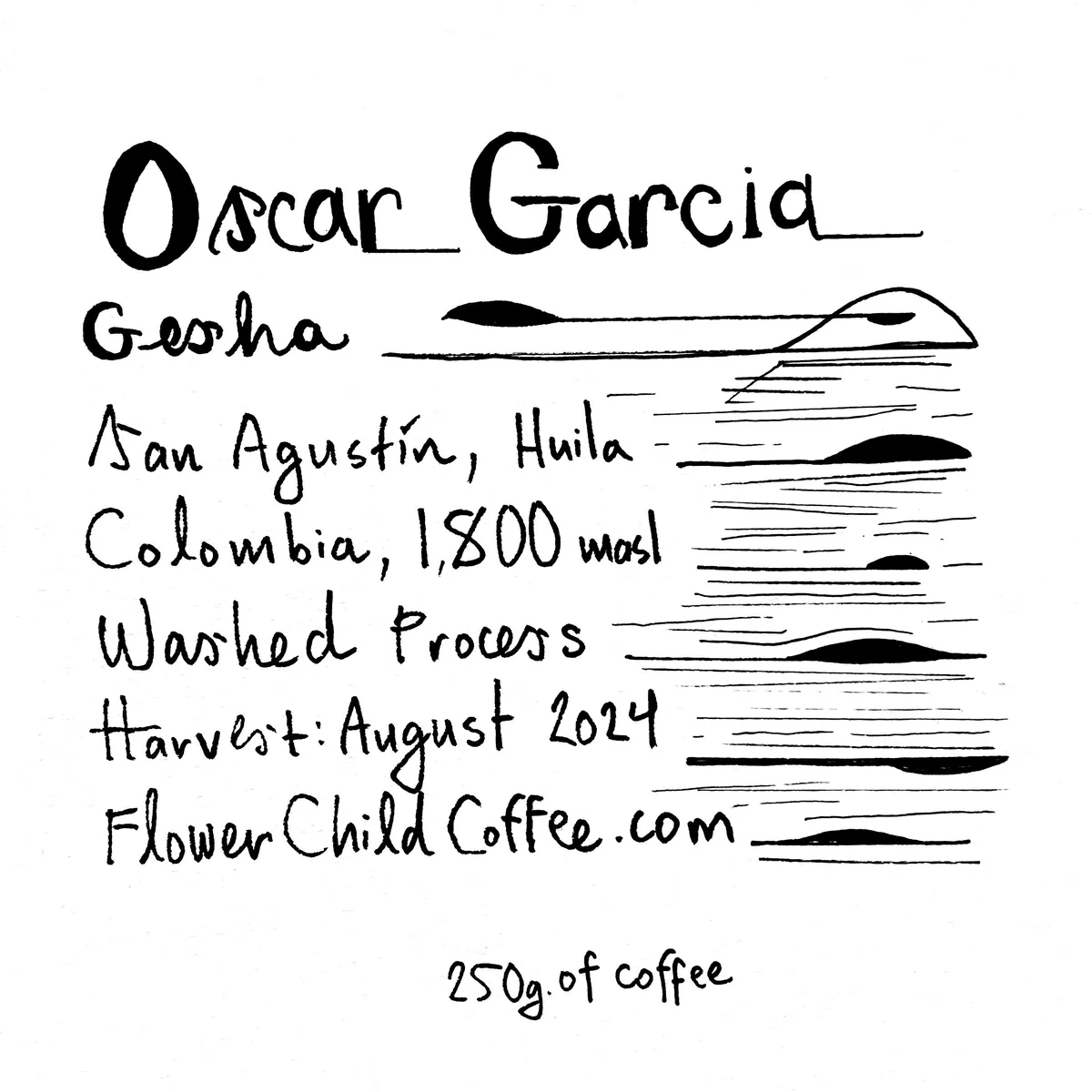 oscar garcia, colombia coffee from flower child