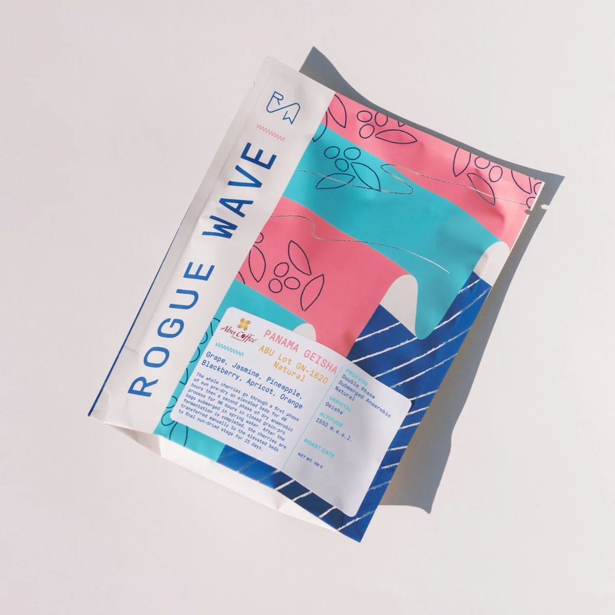 panama - abu gesha gn-1620 | submerged anaerobic natural - 100g - archived, panama coffee from rogue wave coffee