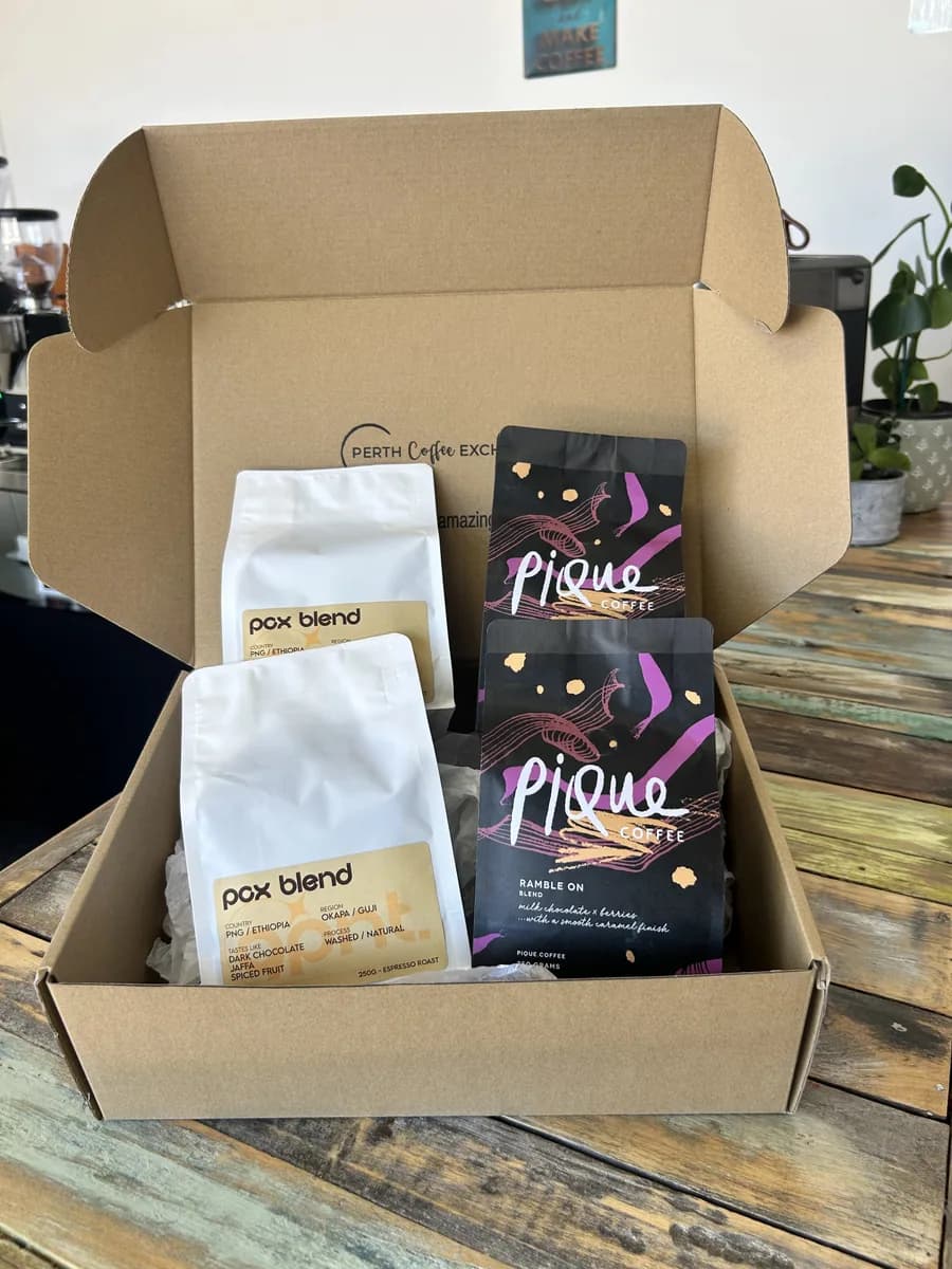 perfect pair: ramble on vs gpnt exclusive, ethiopia + papua new guinea coffee from perth coffee exchange