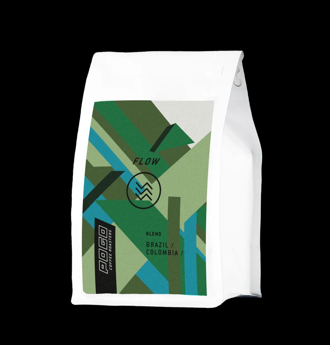flow - espresso blend, colombia + brazil coffee from pogo coffee roasters