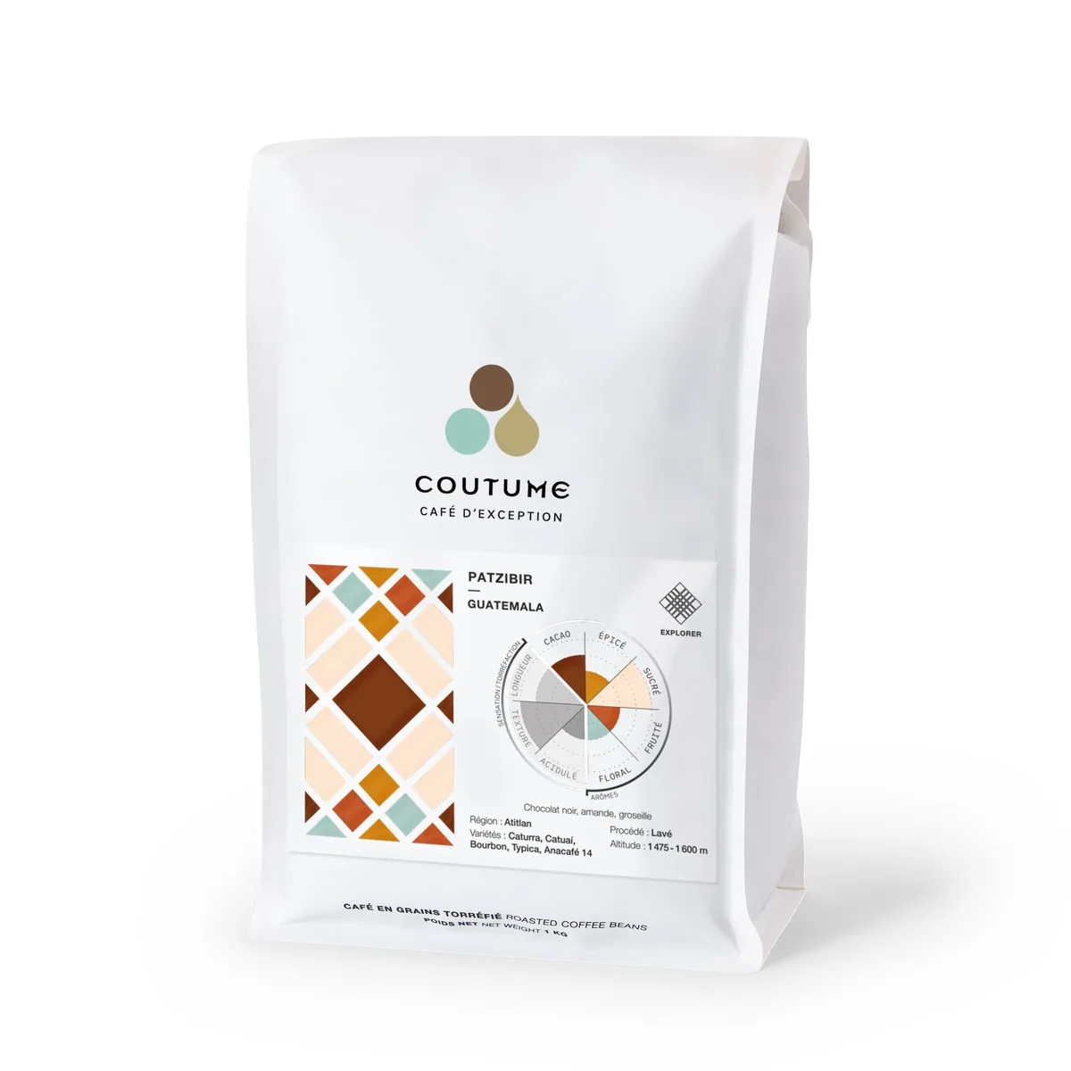café guatemala patzibir 1kg, guatemala coffee from coutume centre commercial parly 2 | torréfacteur | coffee shop | brunch