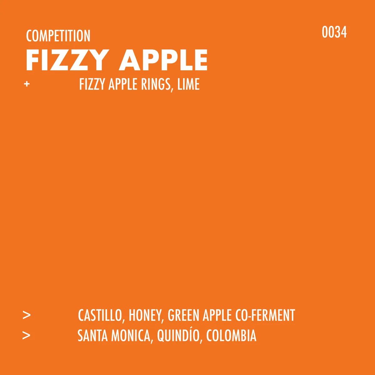 fizzy apple, colombia + costa rica + indonesia coffee from formative