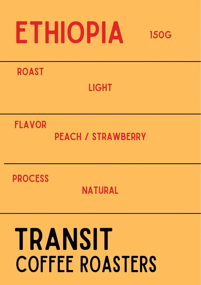 ethiopia エチオピア (浅煎150g), ethiopia coffee from transit coffee roasters
