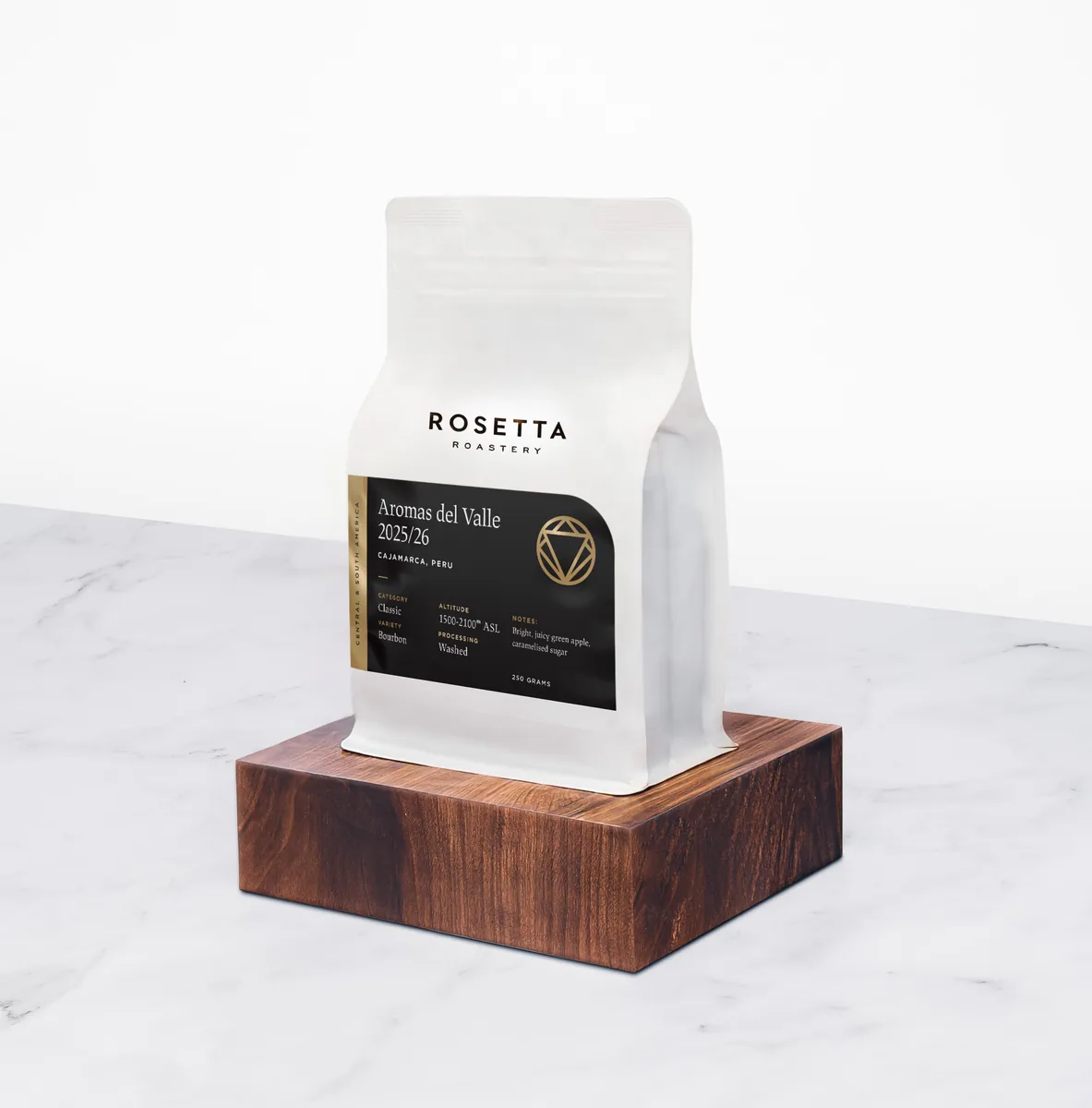 aromas del valle 2025/26, peru, peru coffee from rosetta roastery (gardens)