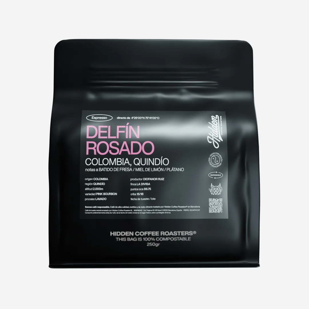 delfín rosado – colombia, colombia coffee from hidden coffee roasters - el born