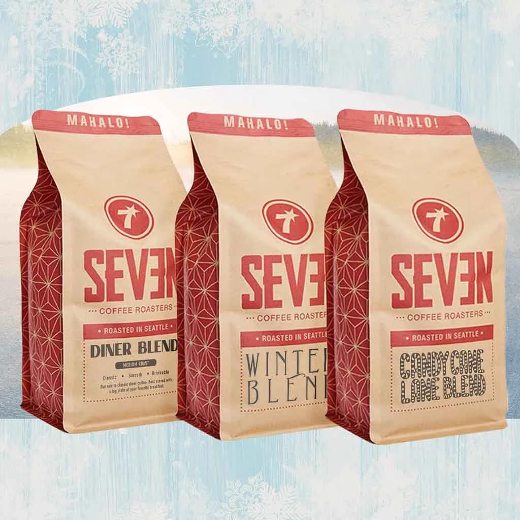 winter trio, hawaii coffee from seven coffee roasters market & cafe