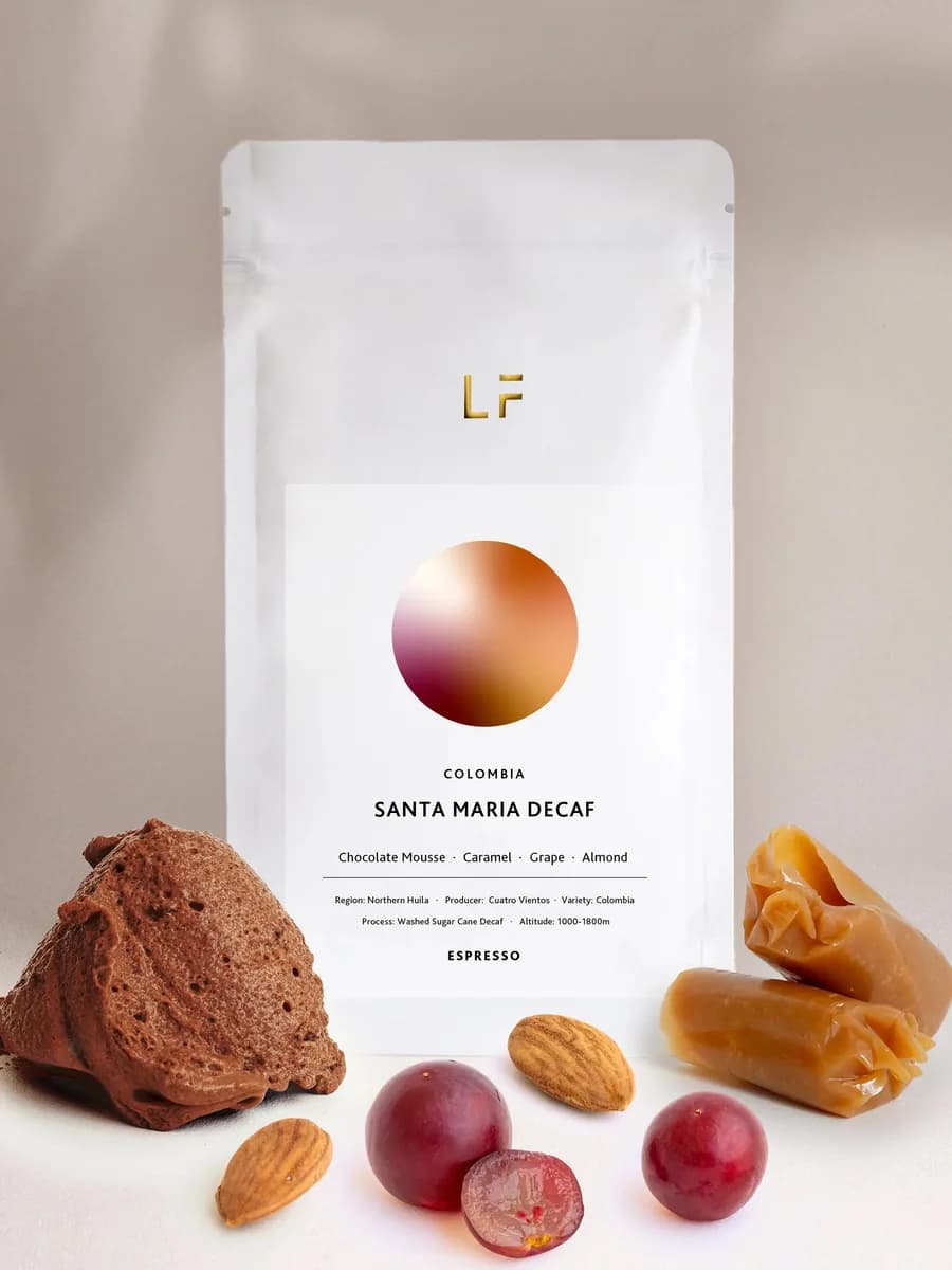 santa maria · decaf, colombia coffee from lf coffee