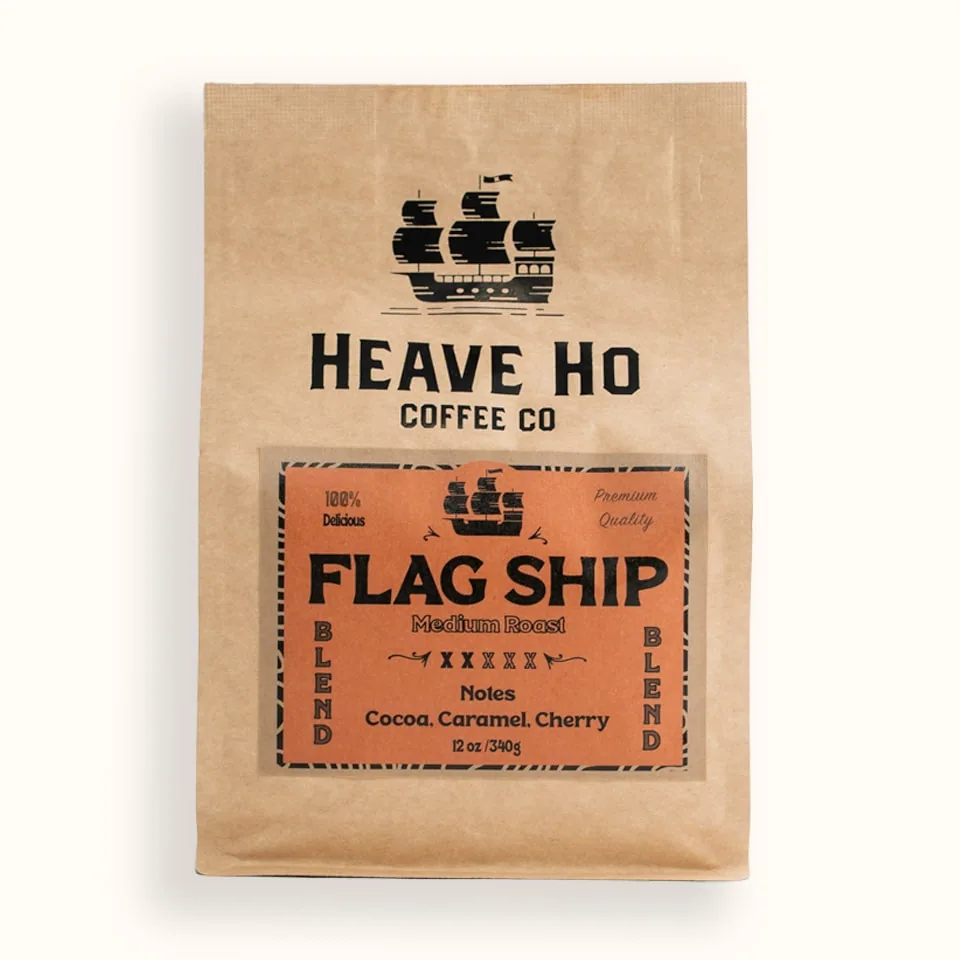 flag ship (medium roast), guatemala + honduras coffee from heave ho coffee co roaster