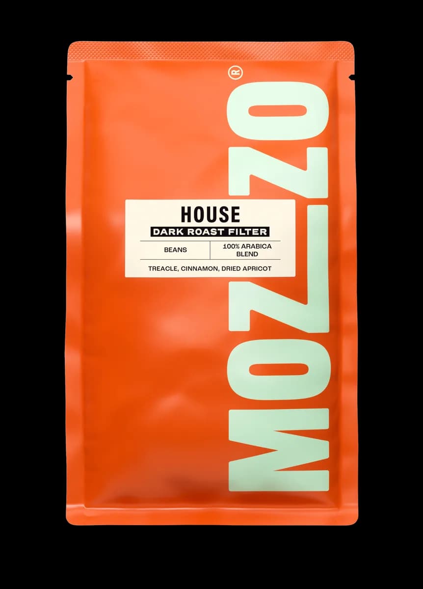 house dark roast filter, brazil + honduras coffee from mozzo coffee