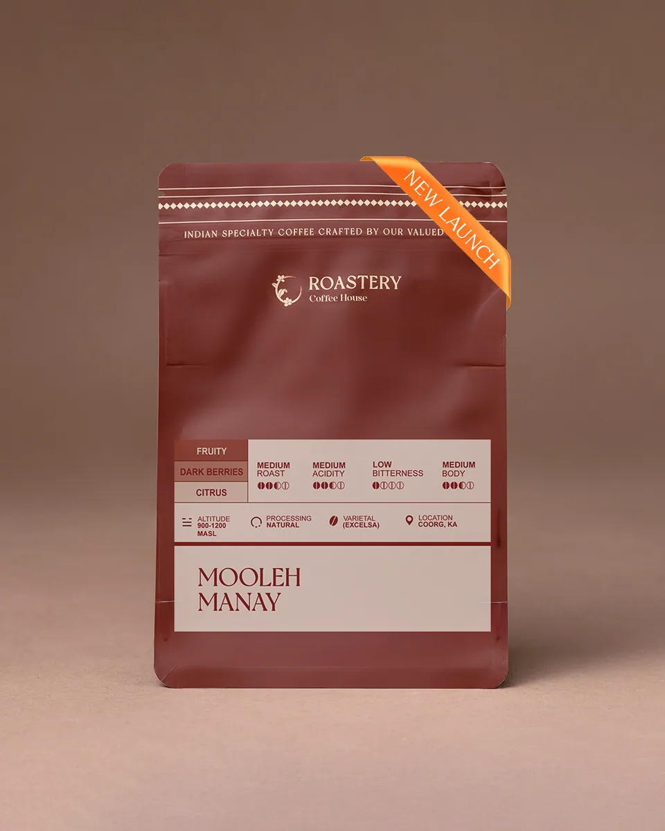 mooleh manay estate-excelsa, india coffee from roastery coffee house | c scheme
