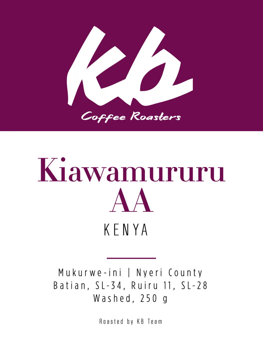 kenya - kiawamururu, kenya coffee from kb coffee roasters
