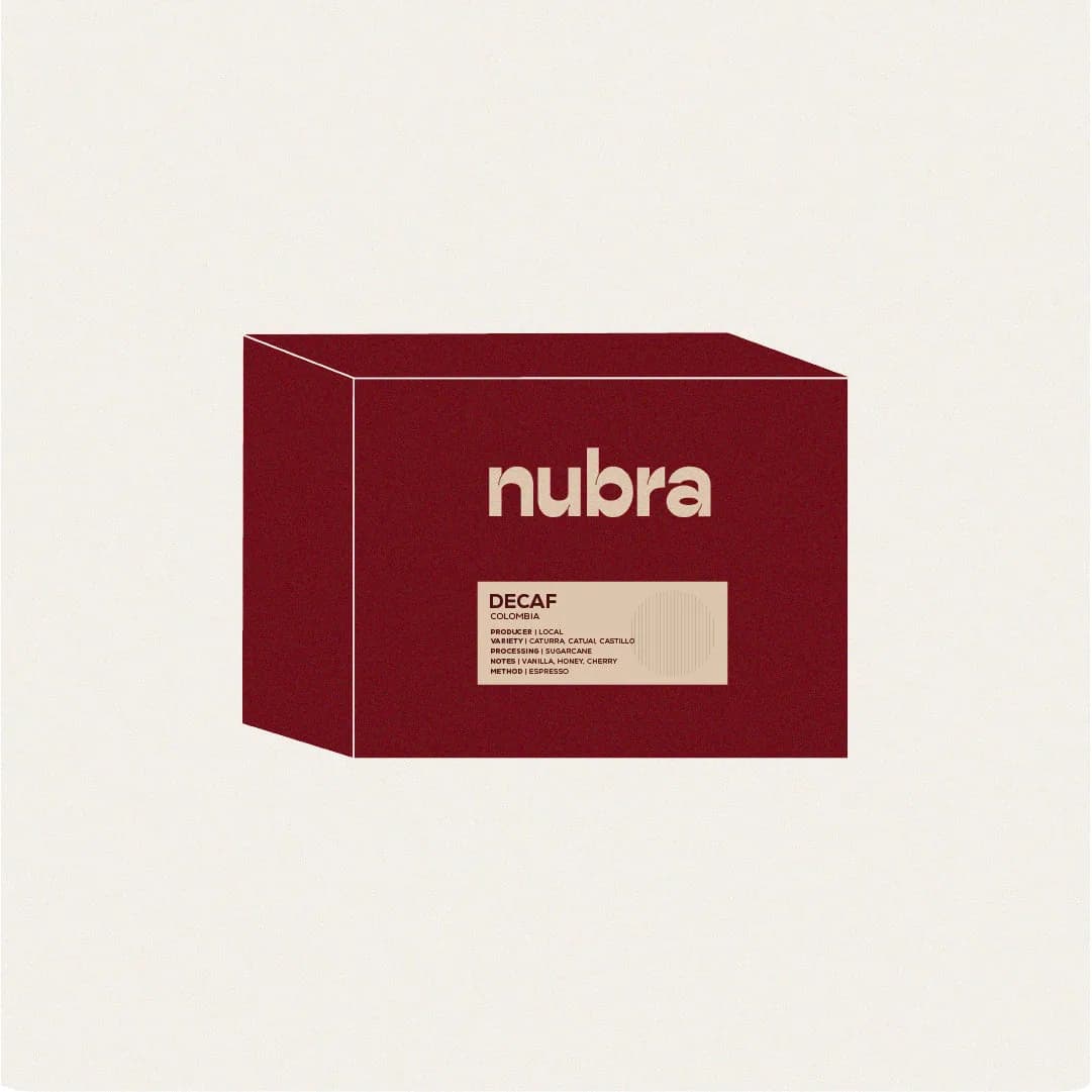 decaf colombia - sugarcane, colombia coffee from nubra coffee shop