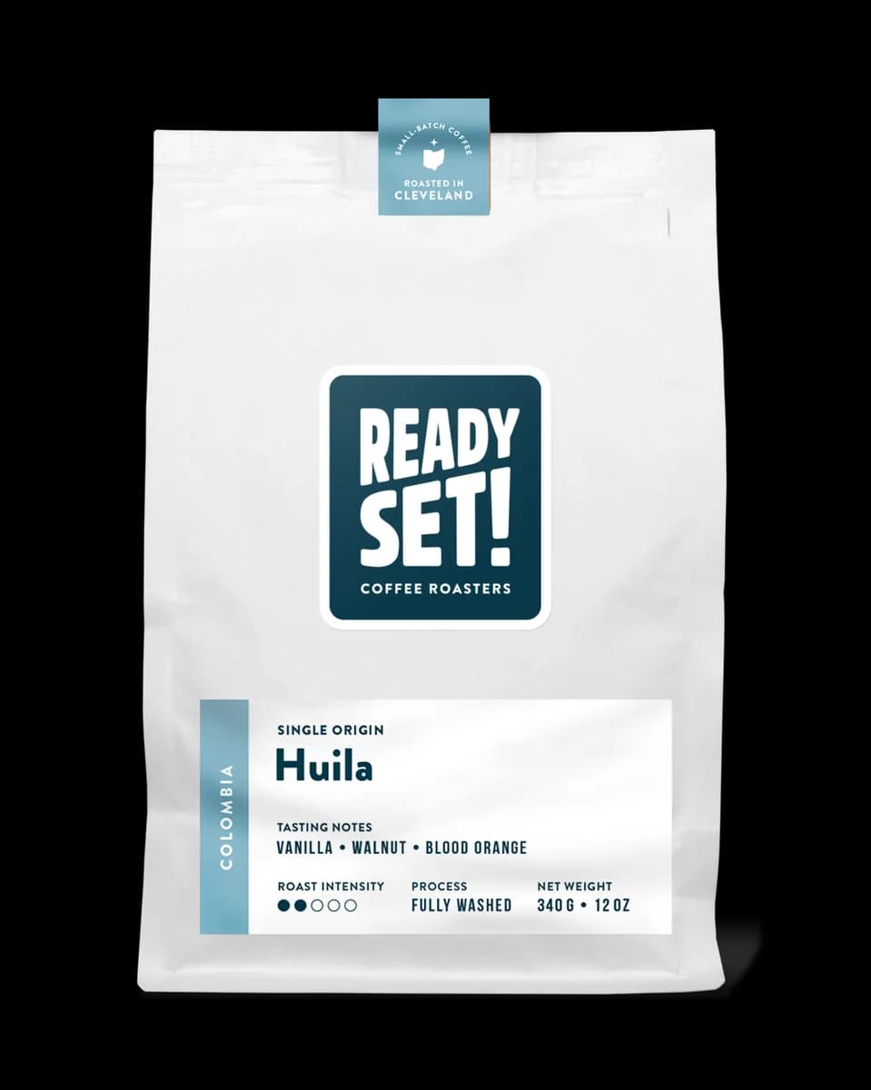 colombia hulia, colombia coffee from ready set coffee roasters