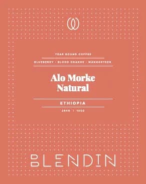 alo morke natural, ethiopia coffee from blendin coffee club