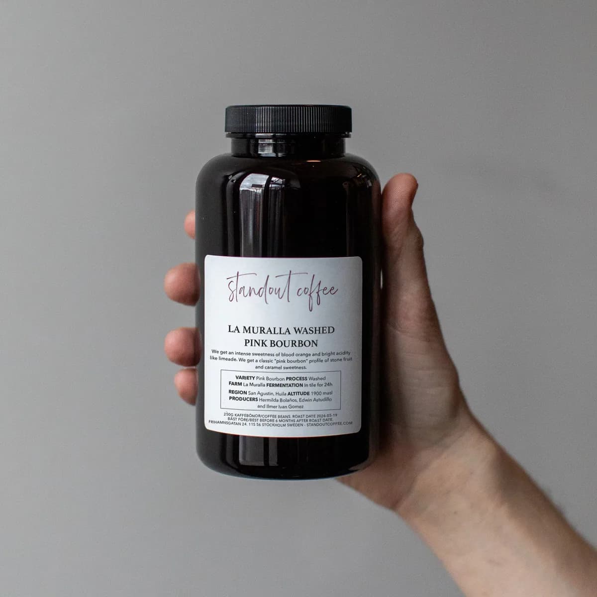 la muralla washed pink bourbon, huila, colombia, colombia coffee from standout coffee