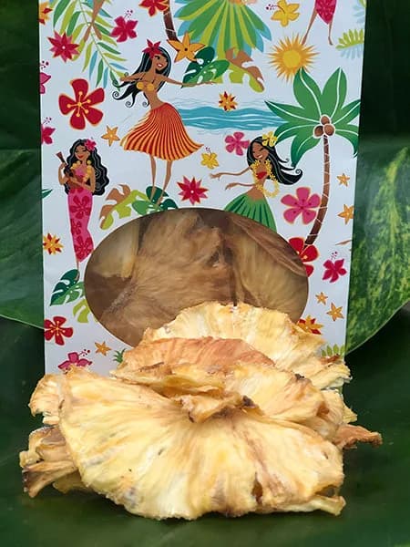kona's seasonal dehydrated fruit snacks, hawaii coffee from buddha's cup kona coffee and tea farm