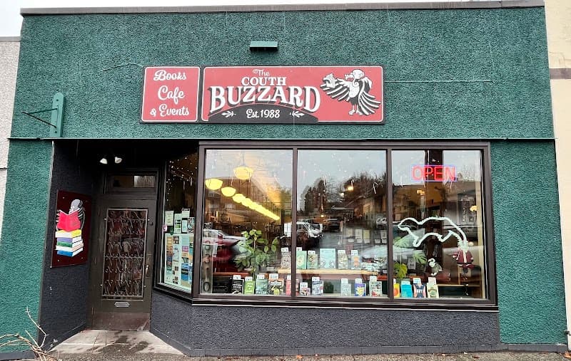Couth Buzzard Books Espresso Buono Cafe in Seattle, specialty coffee cafe