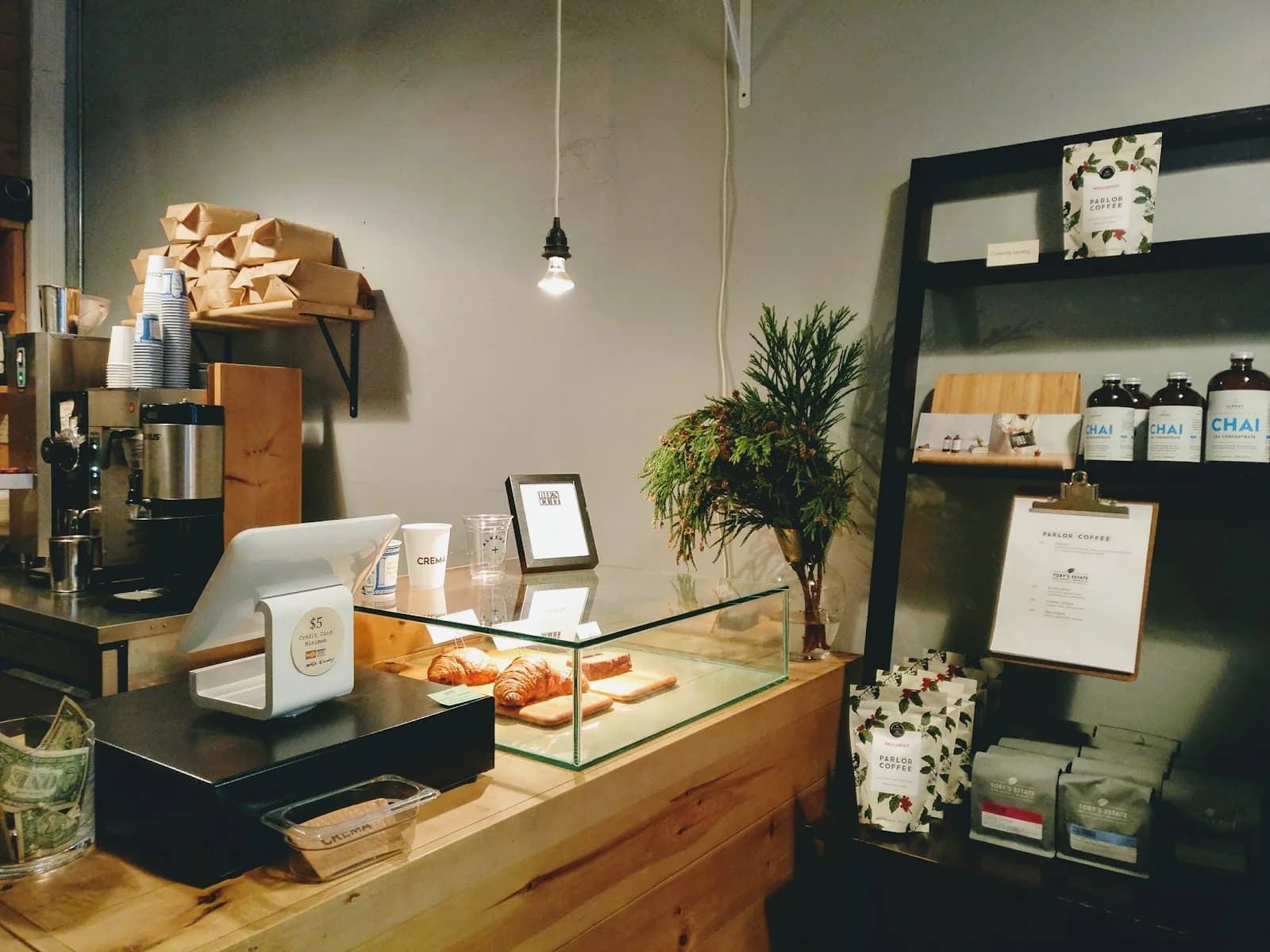 Crema BK in New York City, specialty coffee cafe