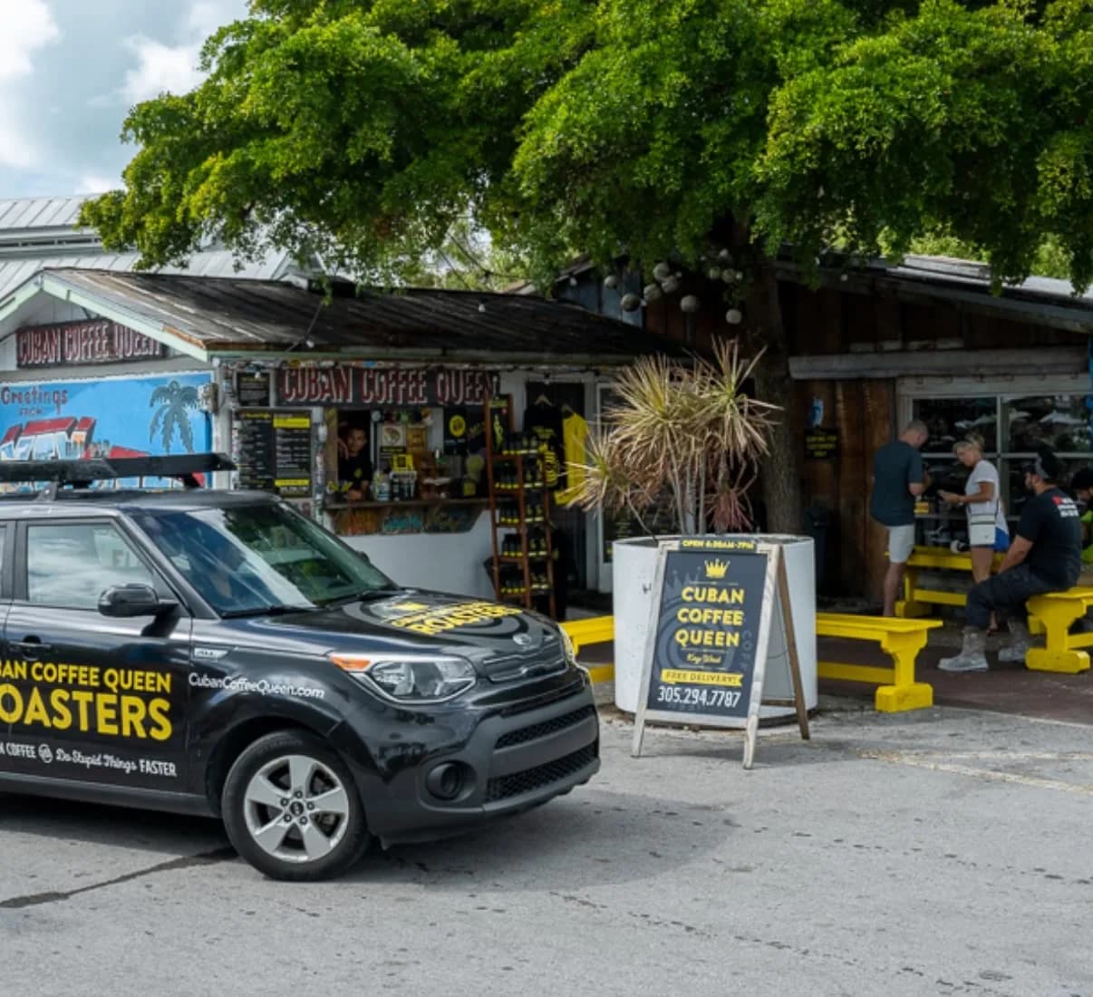 Cuban Coffee Queen Waterfront in Key West, specialty coffee cafe