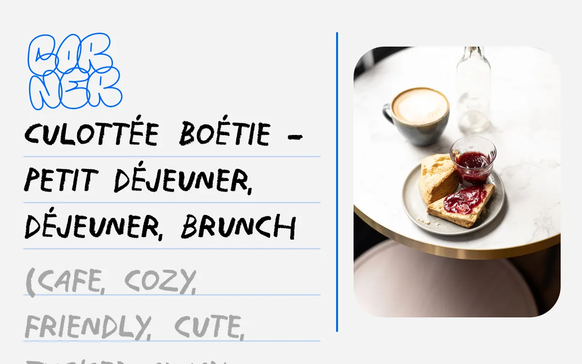 Culottée Boétie - Petit déjeuner, déjeuner, brunch in Paris, specialty coffee cafe