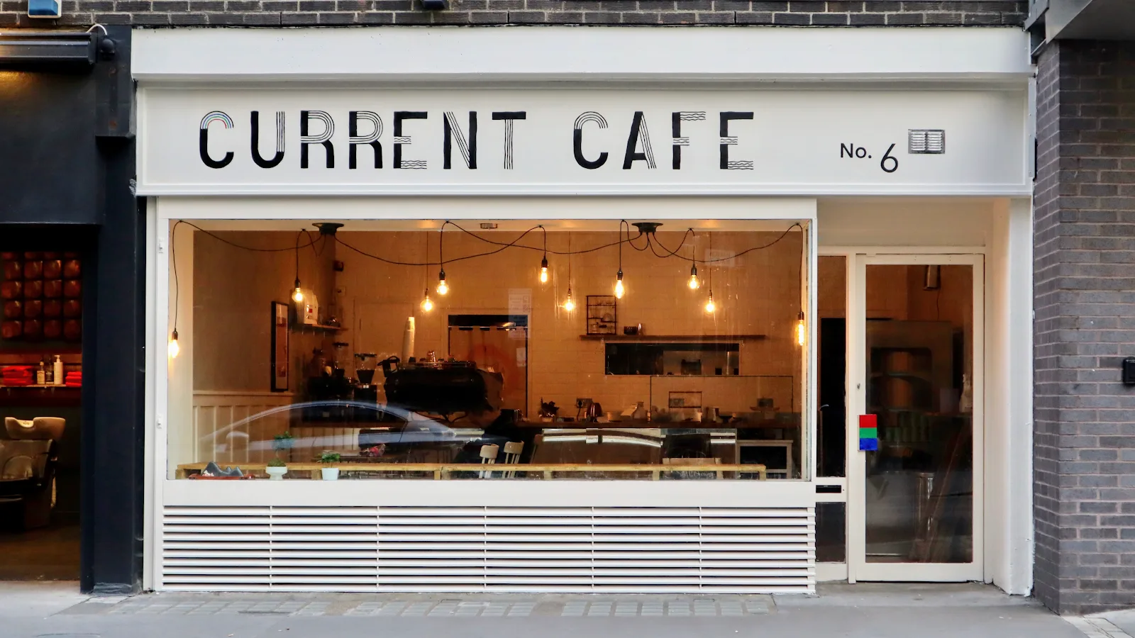 Current Cafe in London, specialty coffee cafe