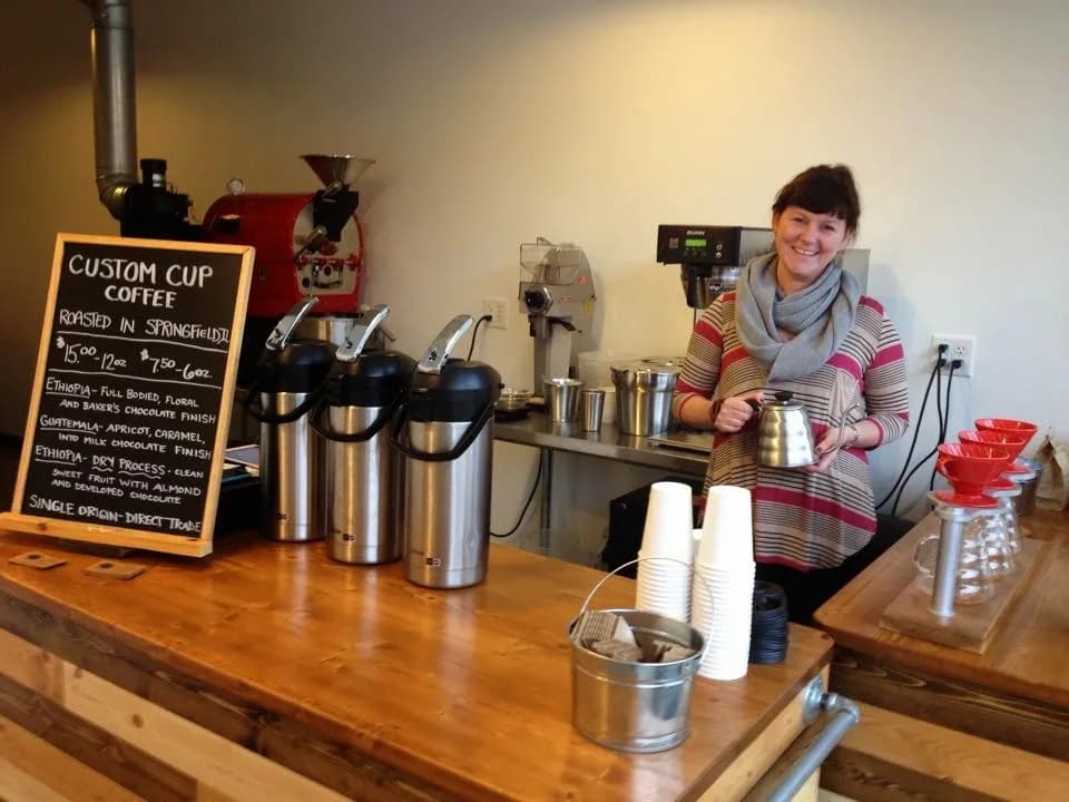 Custom Cup Coffee in Springfield, specialty coffee roaster