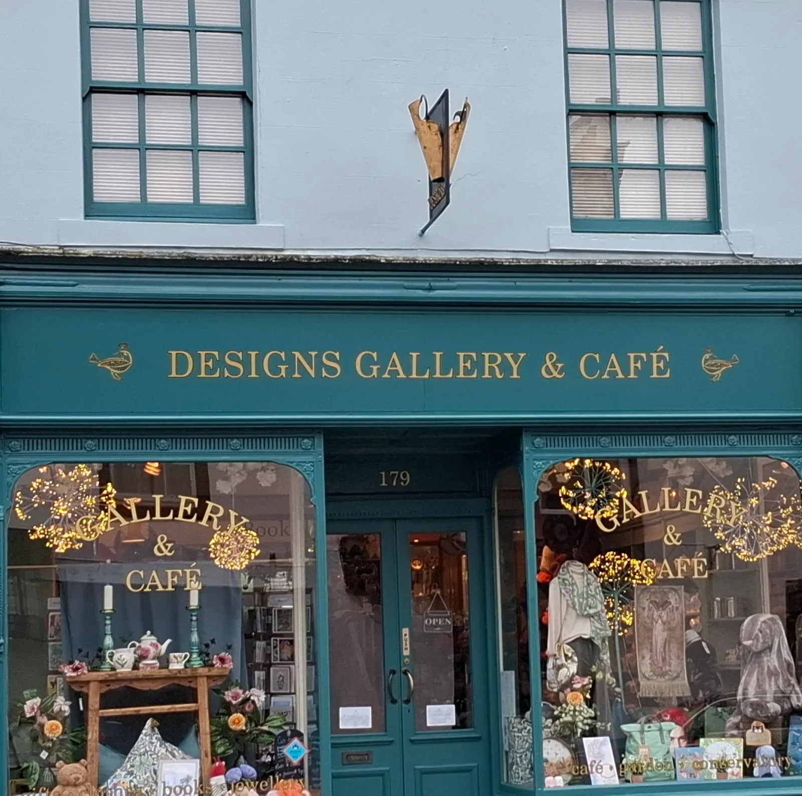 Designs Gallery & Cafe in Dumfries, specialty coffee cafe