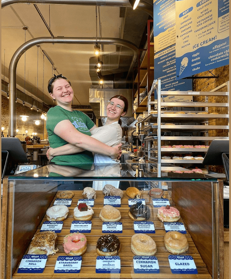 District Donuts Sliders Brew in New Orleans, specialty coffee cafe