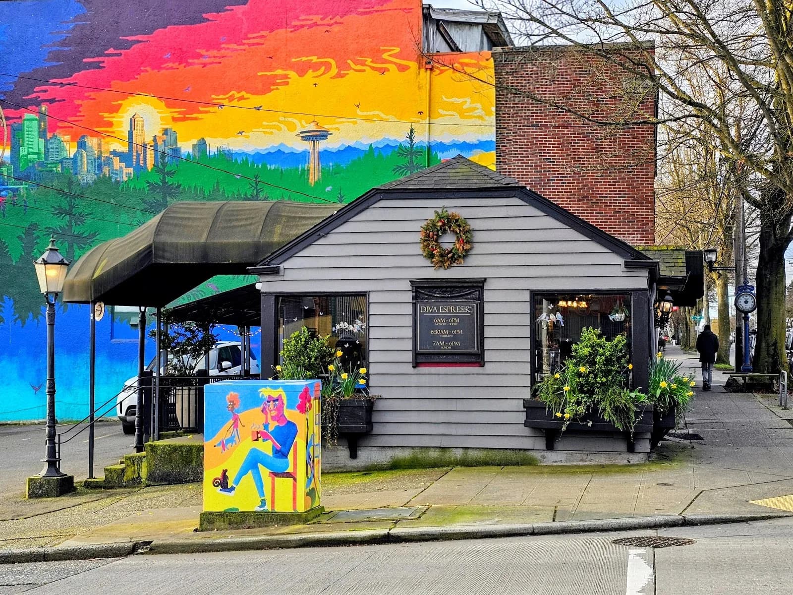 Diva Espresso in Seattle, specialty coffee cafe
