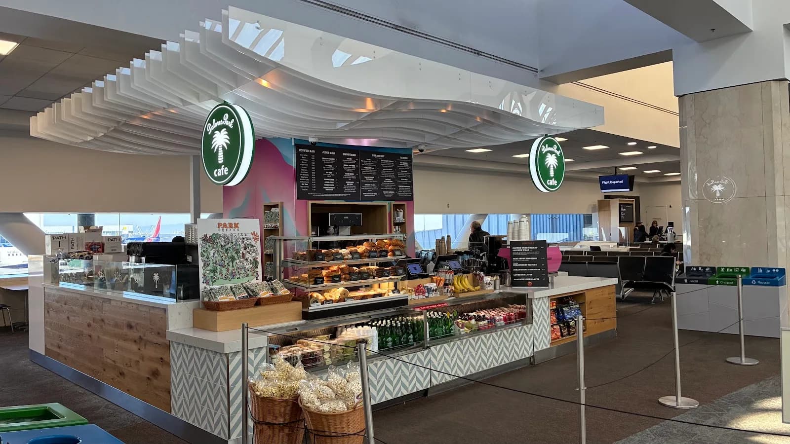 Dolores Park Cafe SFO Terminal 2 Concourse C in San Francisco, specialty coffee roaster
