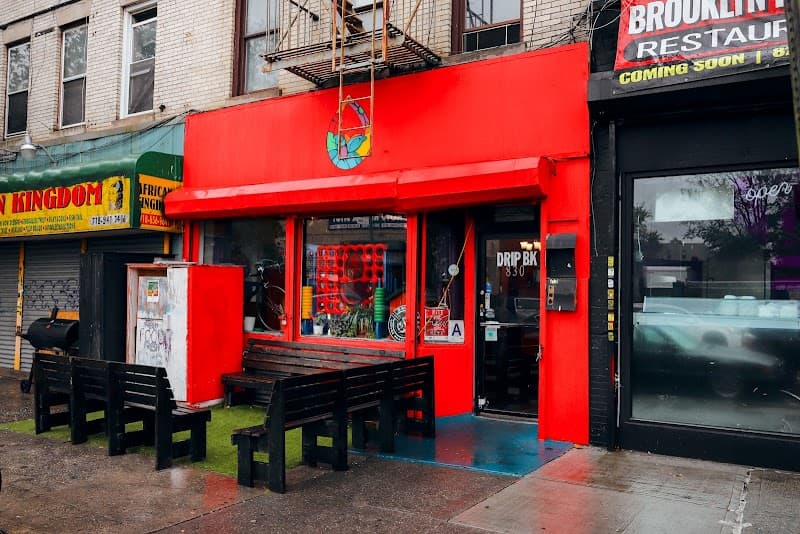 Drip Beverage Lounge in New York City, specialty coffee cafe
