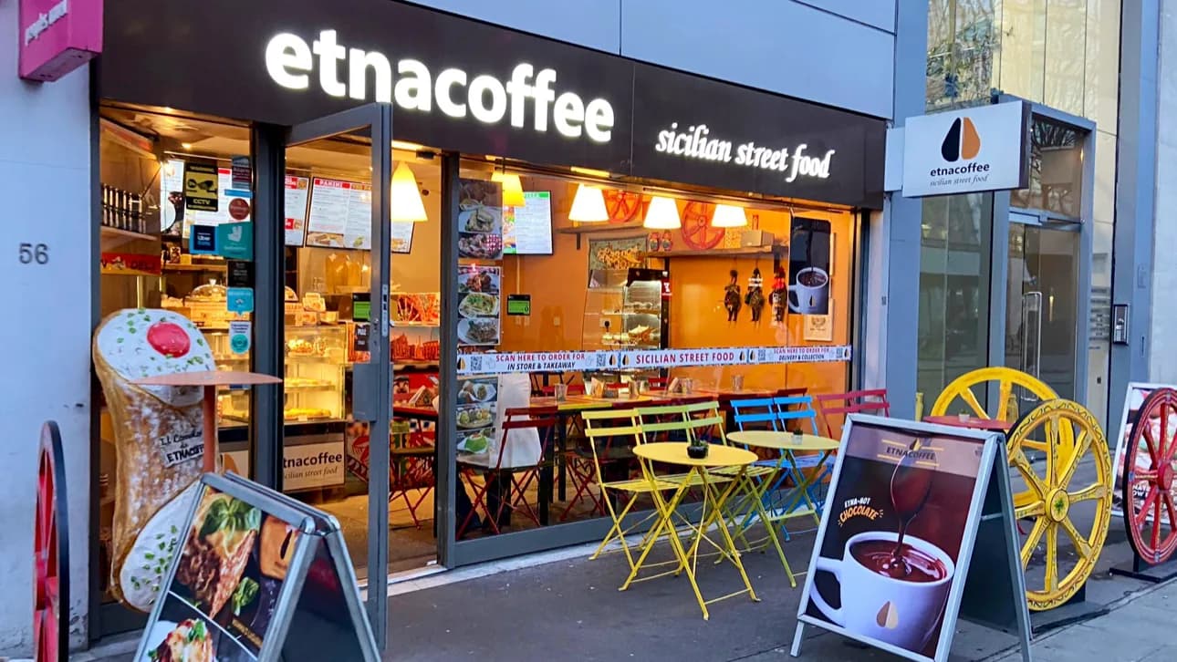 EtnaCoffee in London, specialty coffee cafe