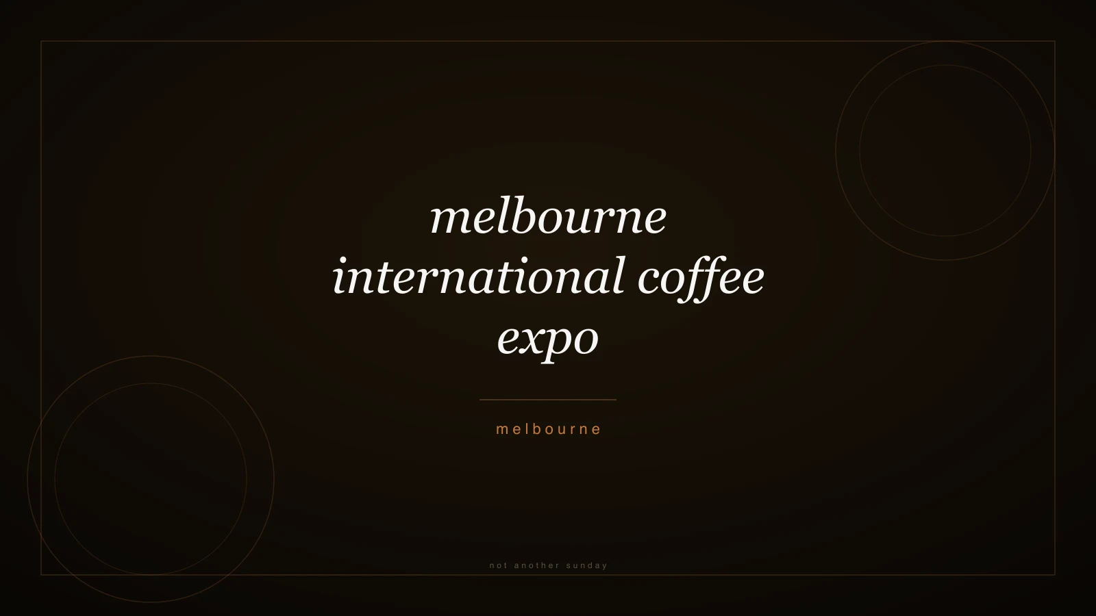 Melbourne International Coffee Expo 2026