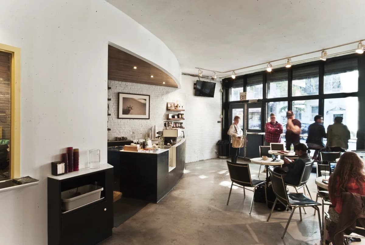 Everyman Espresso in New York City, specialty coffee cafe