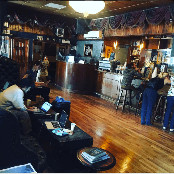 Fiction Bar/Cafe in New York City, specialty coffee cafe