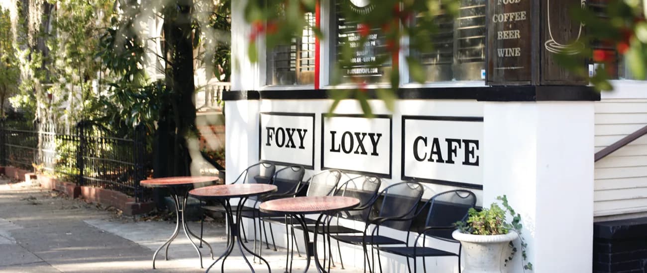 Foxy Loxy Cafe in Savannah, specialty coffee cafe