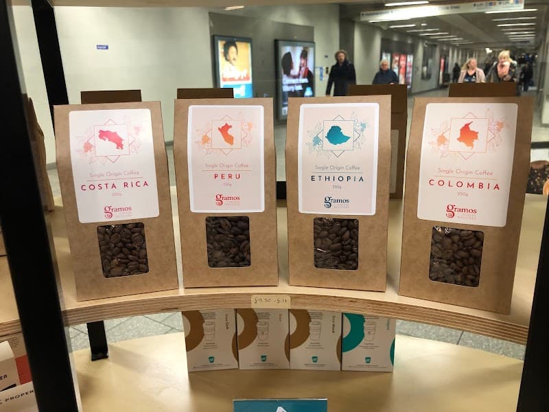 Gramos Coffee Bar (underground) in London, specialty coffee cafe