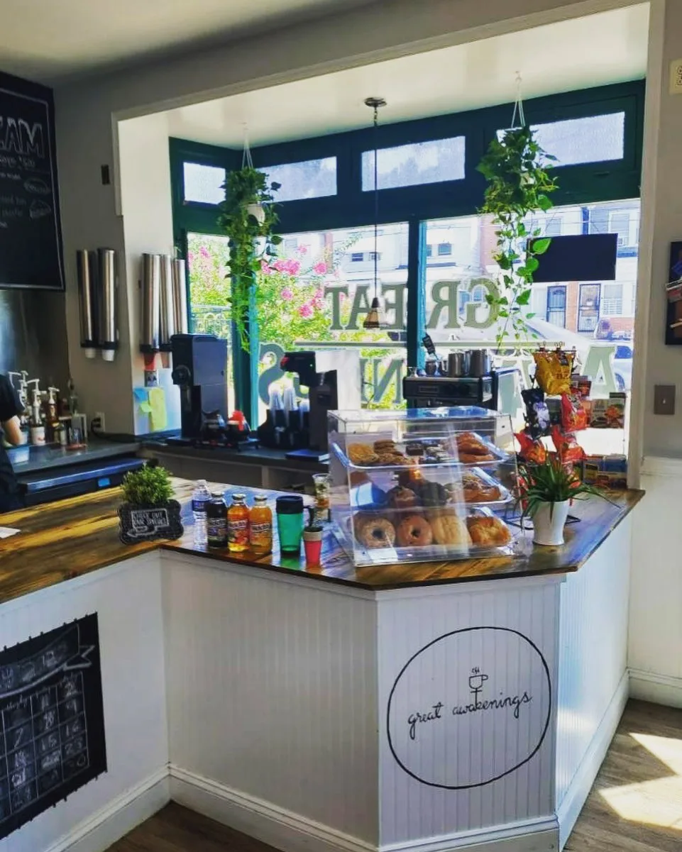 Great Awakenings Cafe in Philadelphia, specialty coffee cafe