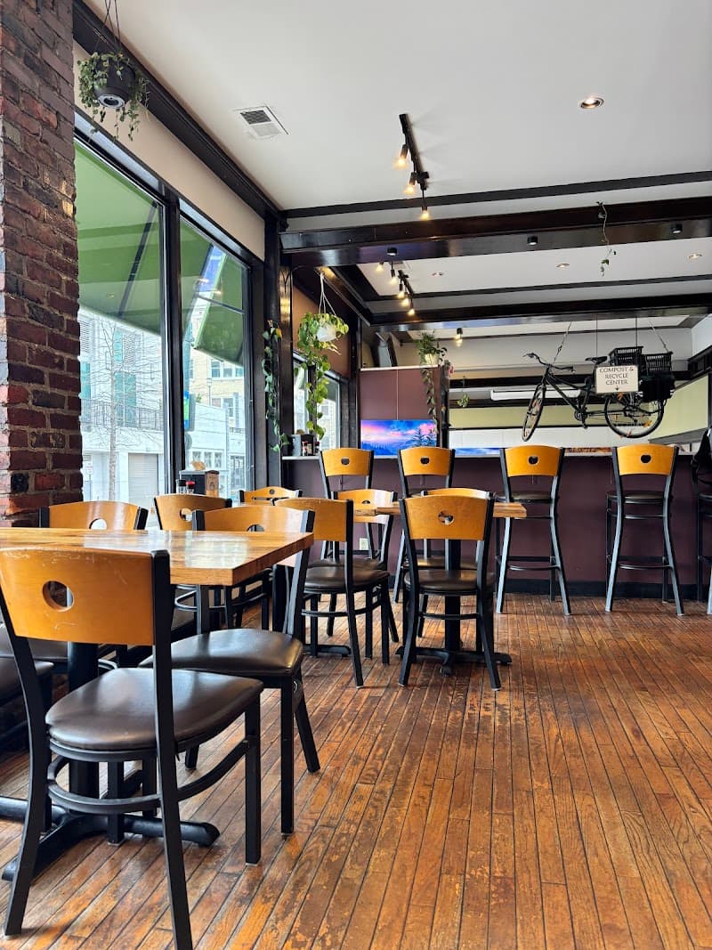 Green Sage Cafe Downtown in Asheville, specialty coffee cafe
