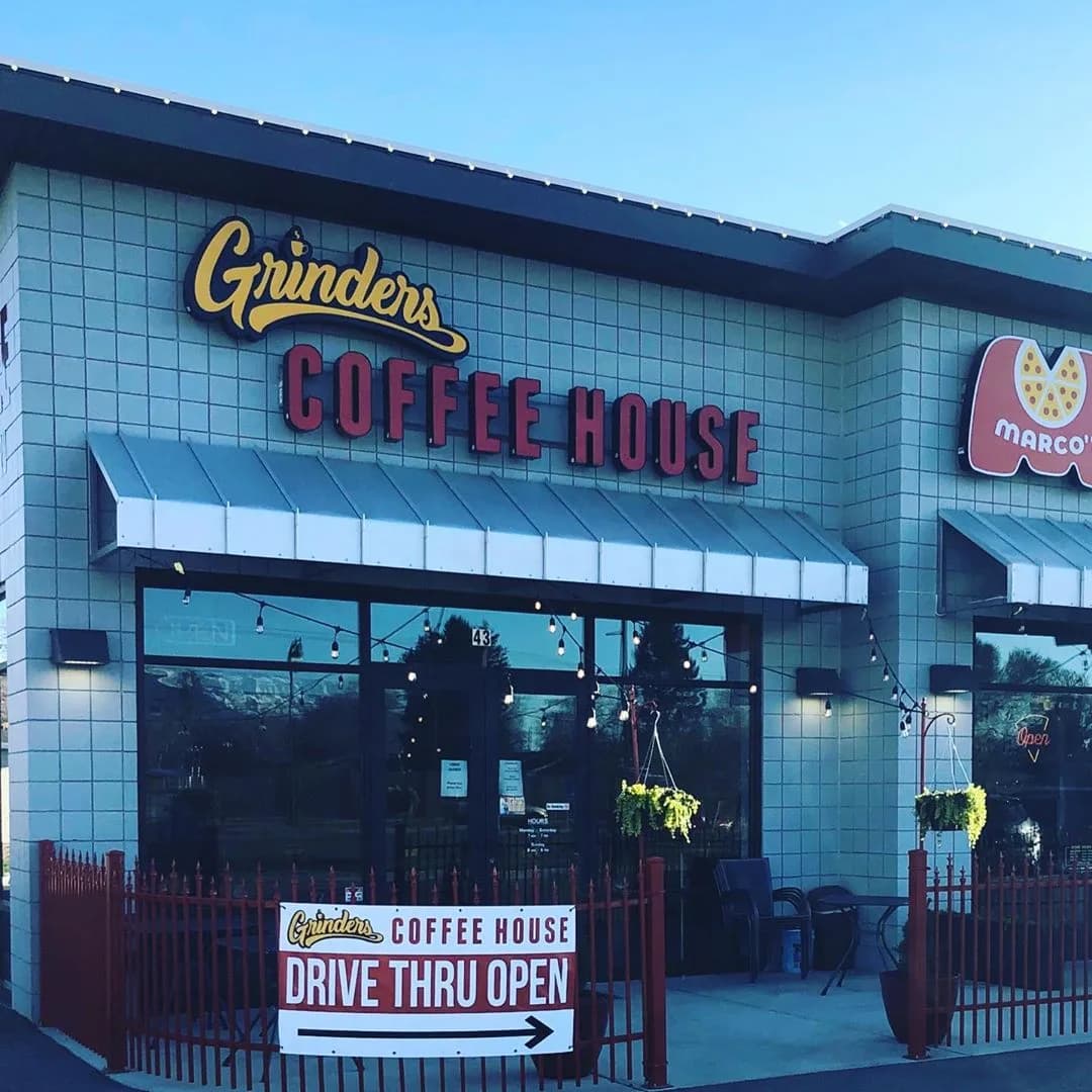 Grinders Coffee House in Orem, specialty coffee cafe