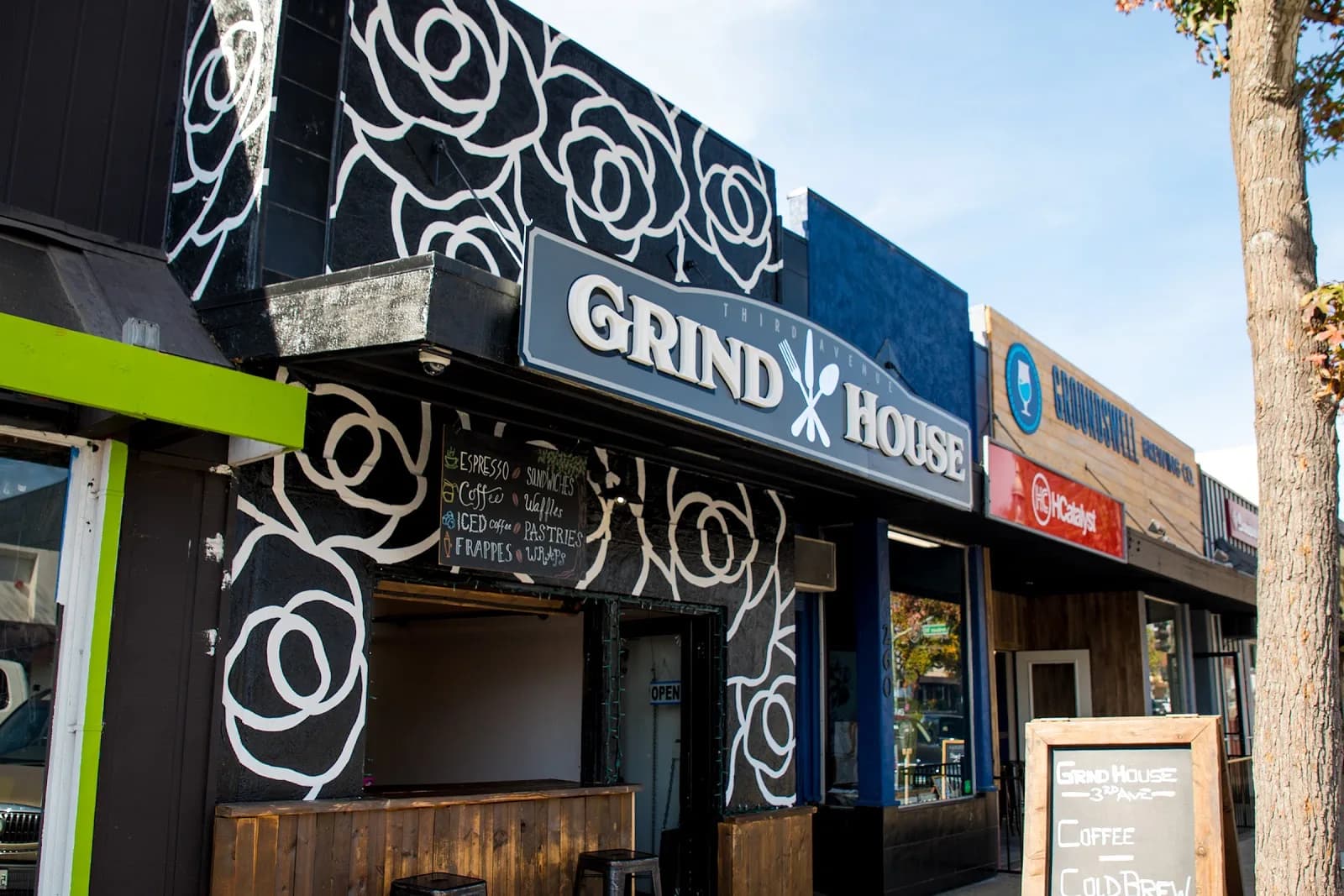 Grindhouse in San Diego, specialty coffee cafe