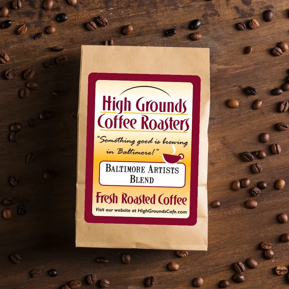 High Grounds Coffee Roasters and Books in Baltimore, specialty coffee roaster